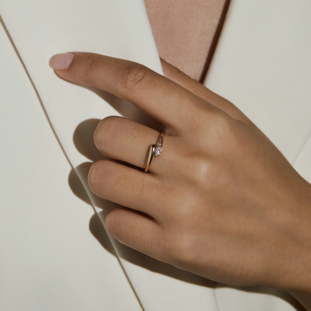 Bague Alma- Plaqué or 18K