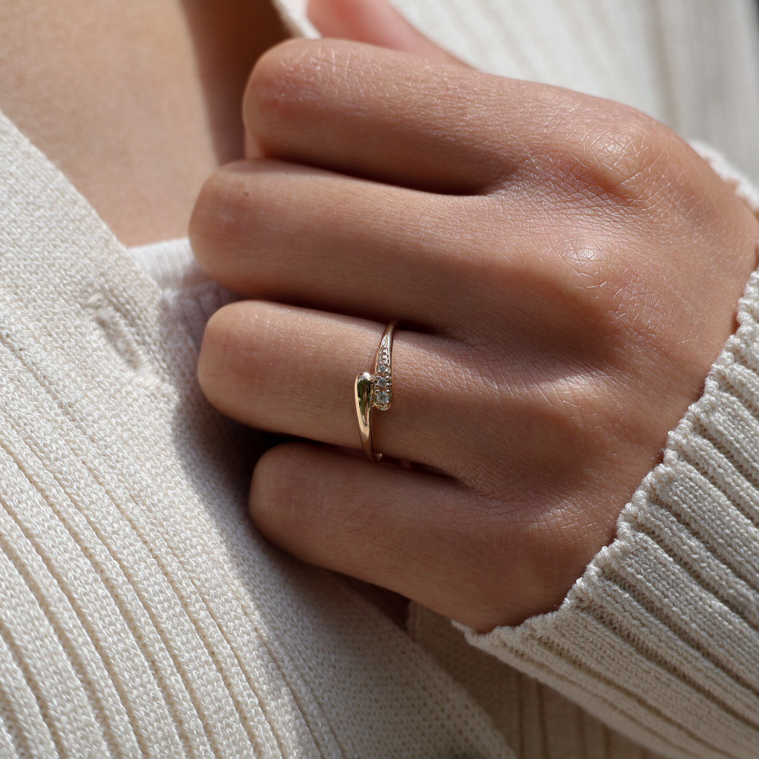 Bague Alma- Plaqué or 18K
