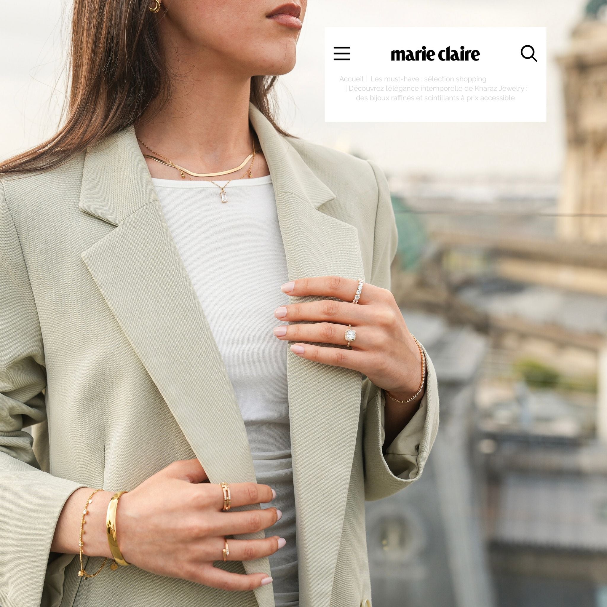 Marie Claire sélectionne Kharaz Jewelry parmi ses incontournables