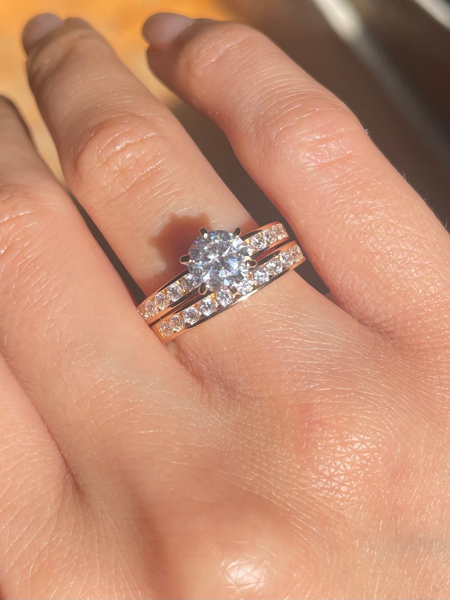 Lyra - double alliance - Plaqué or 18K