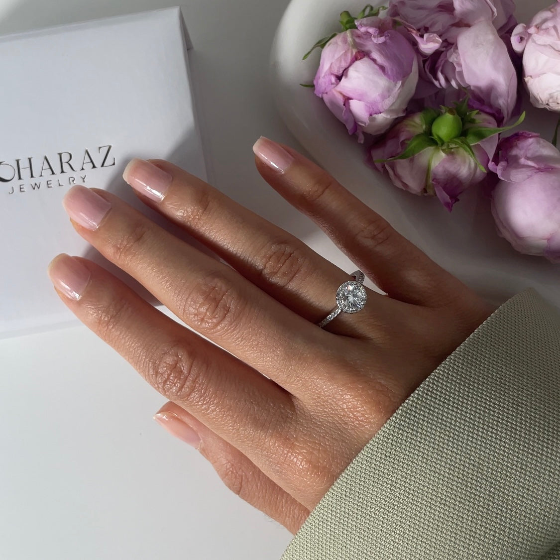 Deyna Ring - Rhodium-plated 925 silver