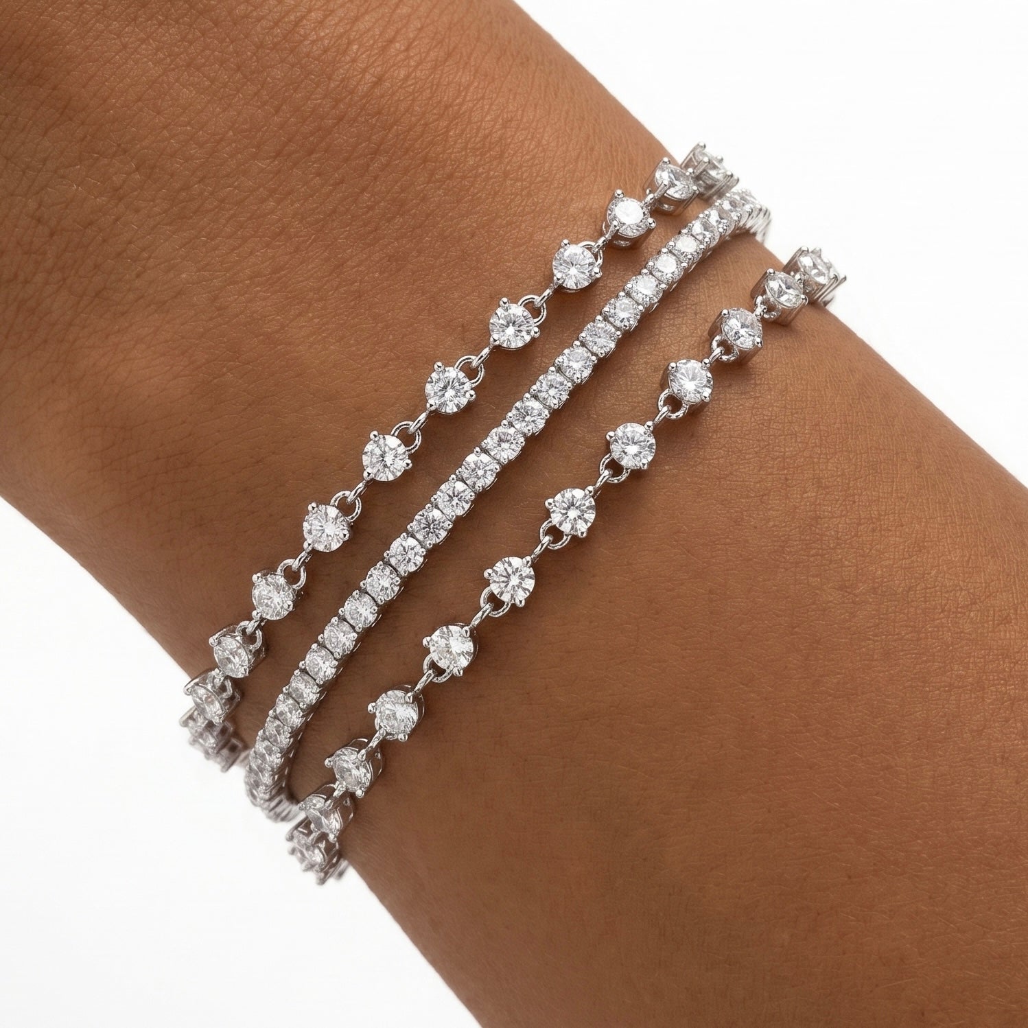 Bracelet scintillant - Argent 925 rhodié