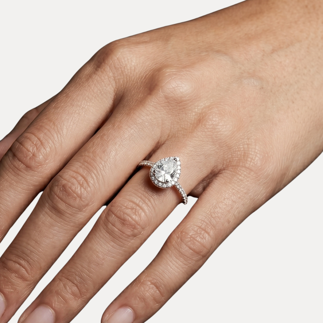 Bague Goutte - Argent 925 rhodié