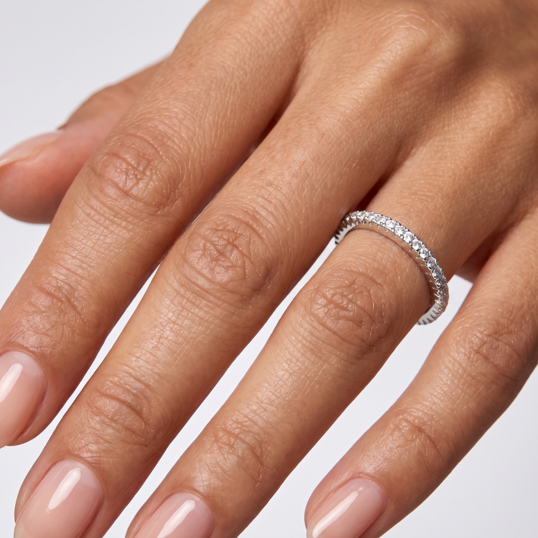 Alliance fine Neyla - Argent rhodié