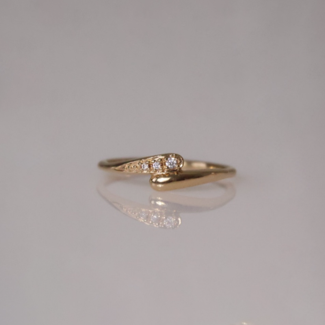 Bague Alma- Plaqué or 18K