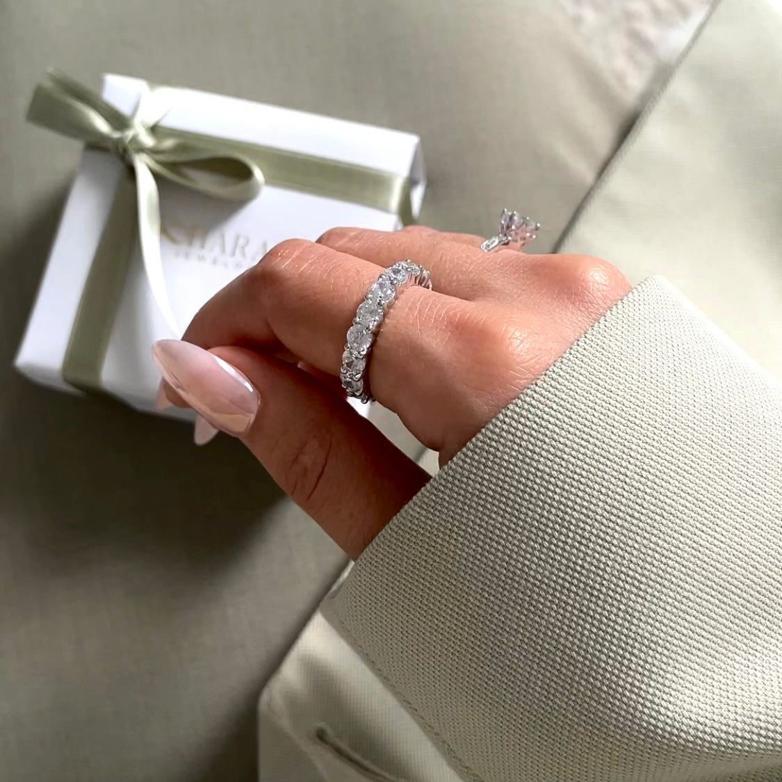 Alliance américaine - Argent  rhodié