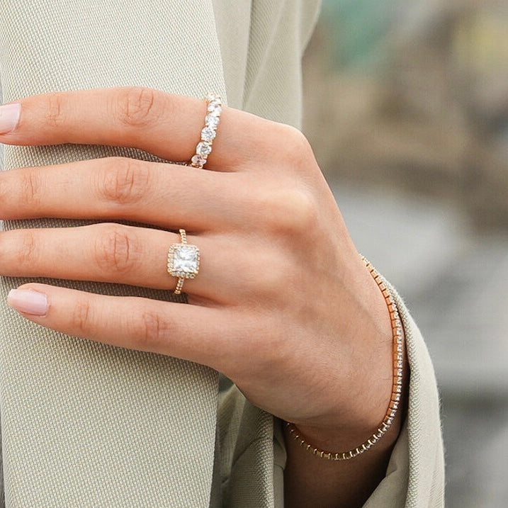 Bague Diana - Plaqué or