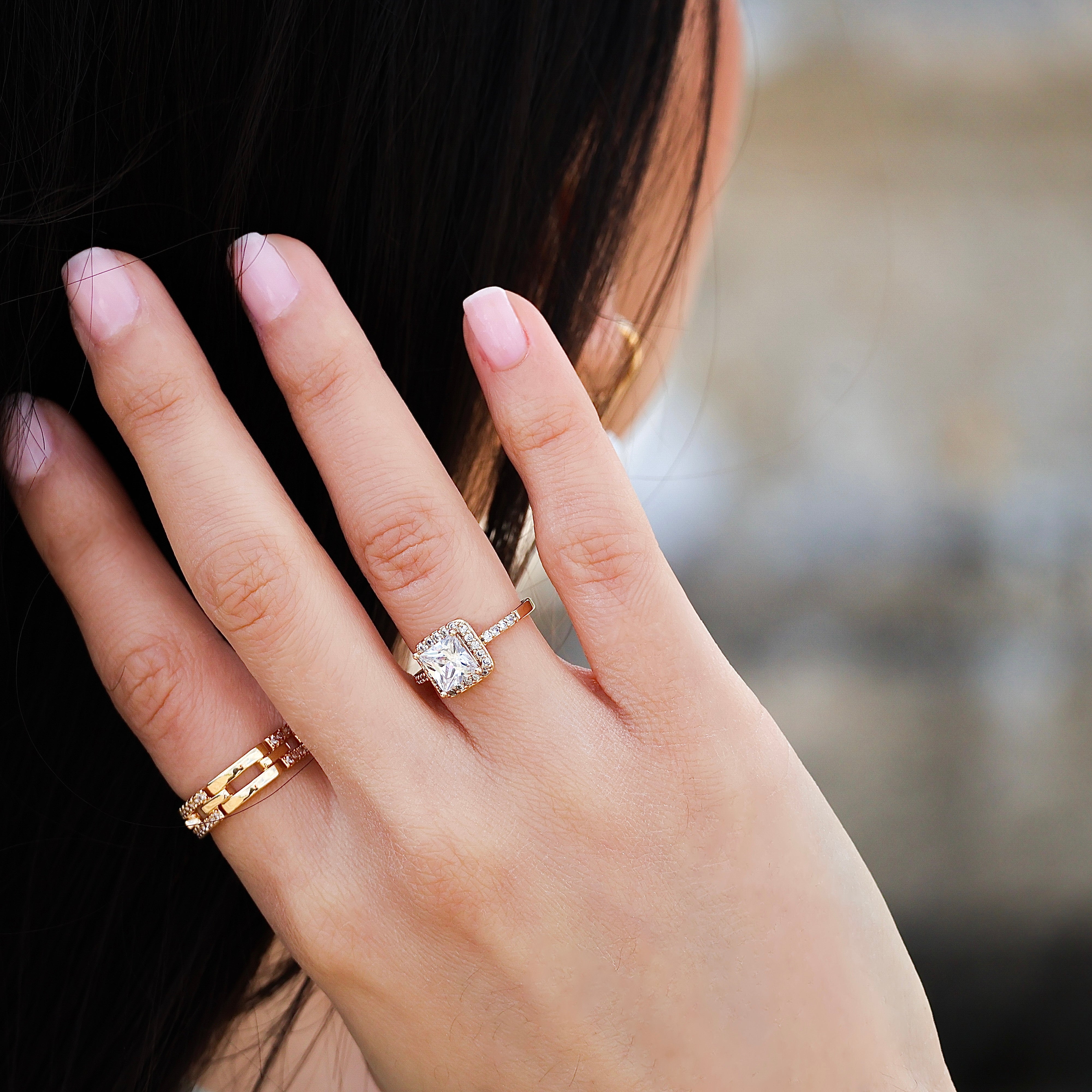 Bague Diana - Plaqué or