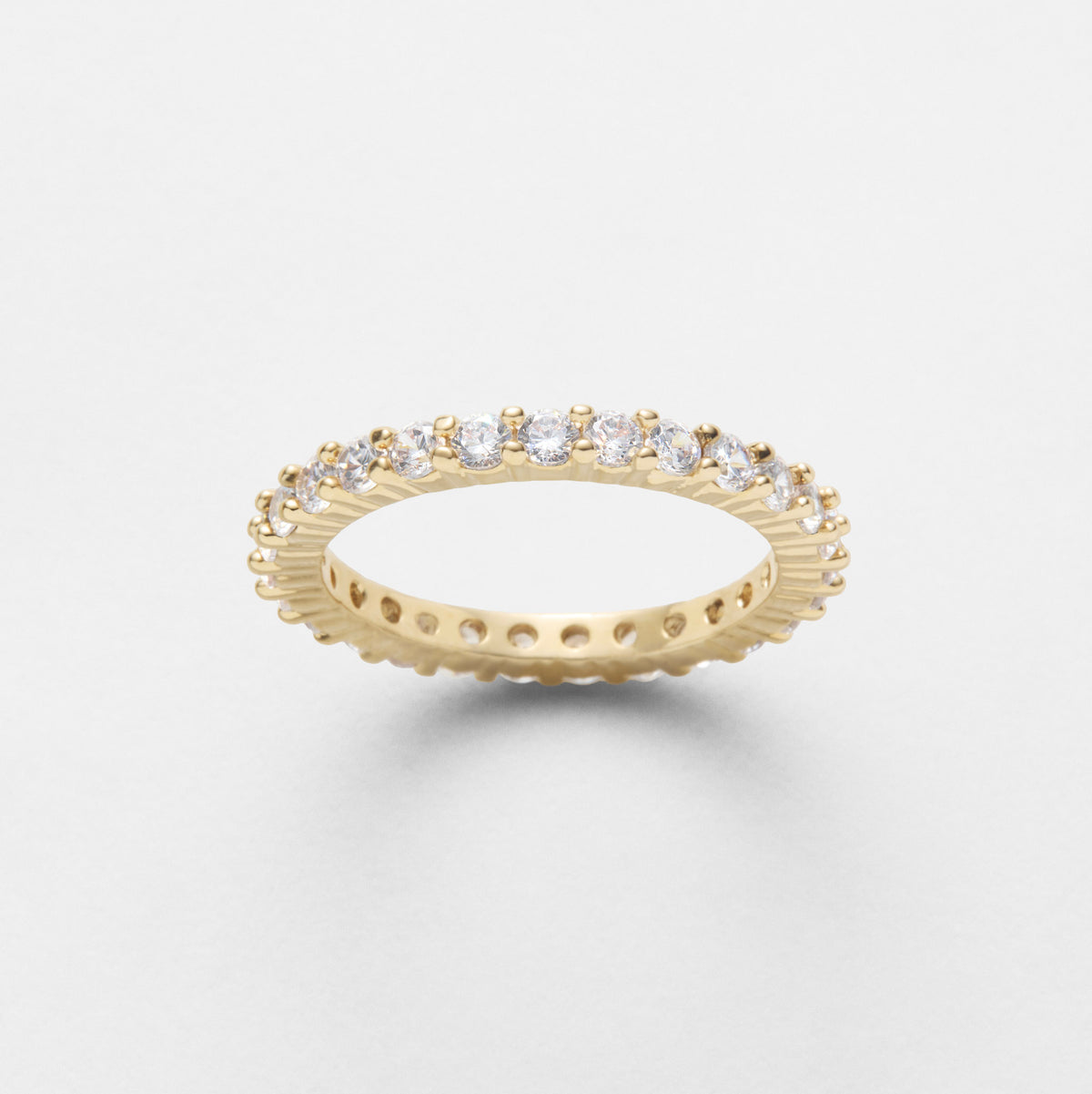 Fine American wedding ring - 18K gold plated