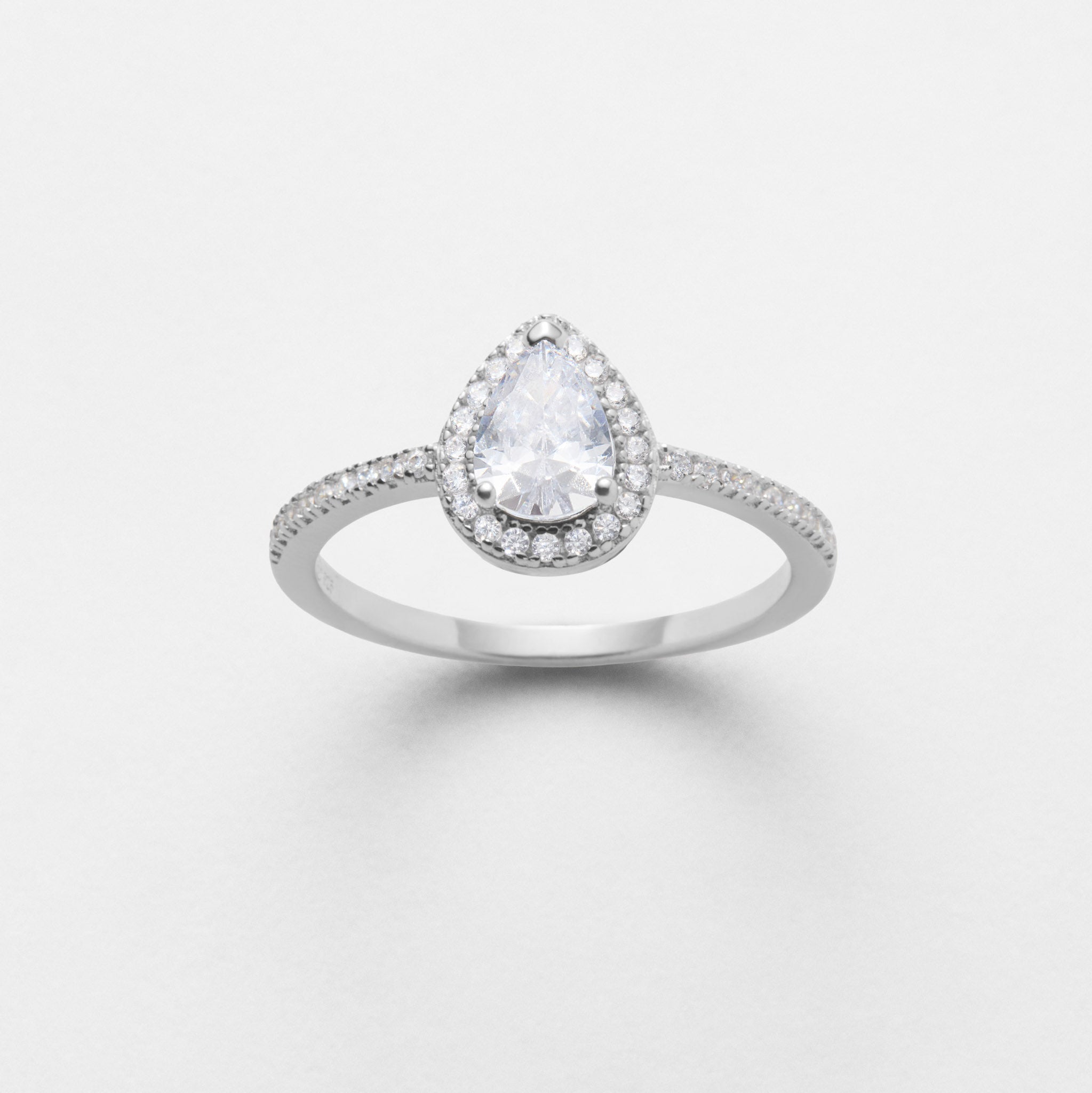Bague Goutte - Argent 925 rhodié