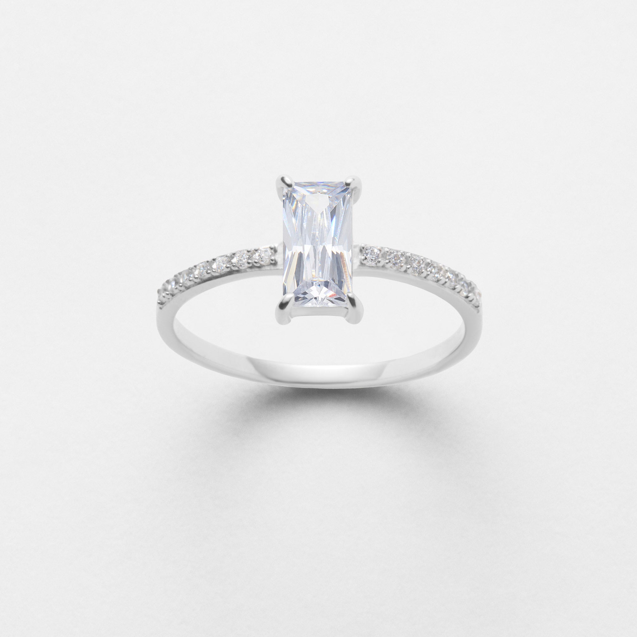 Bague Emeraude - Argent 925 rhodié