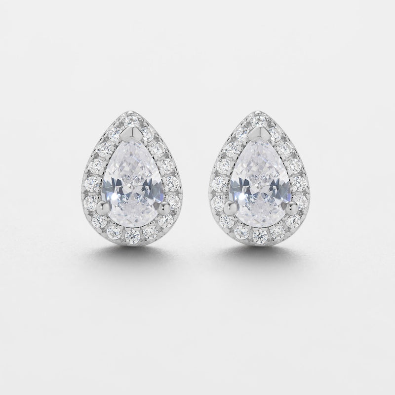 Boucles d'oreilles goutte - Argent 925 rhodié