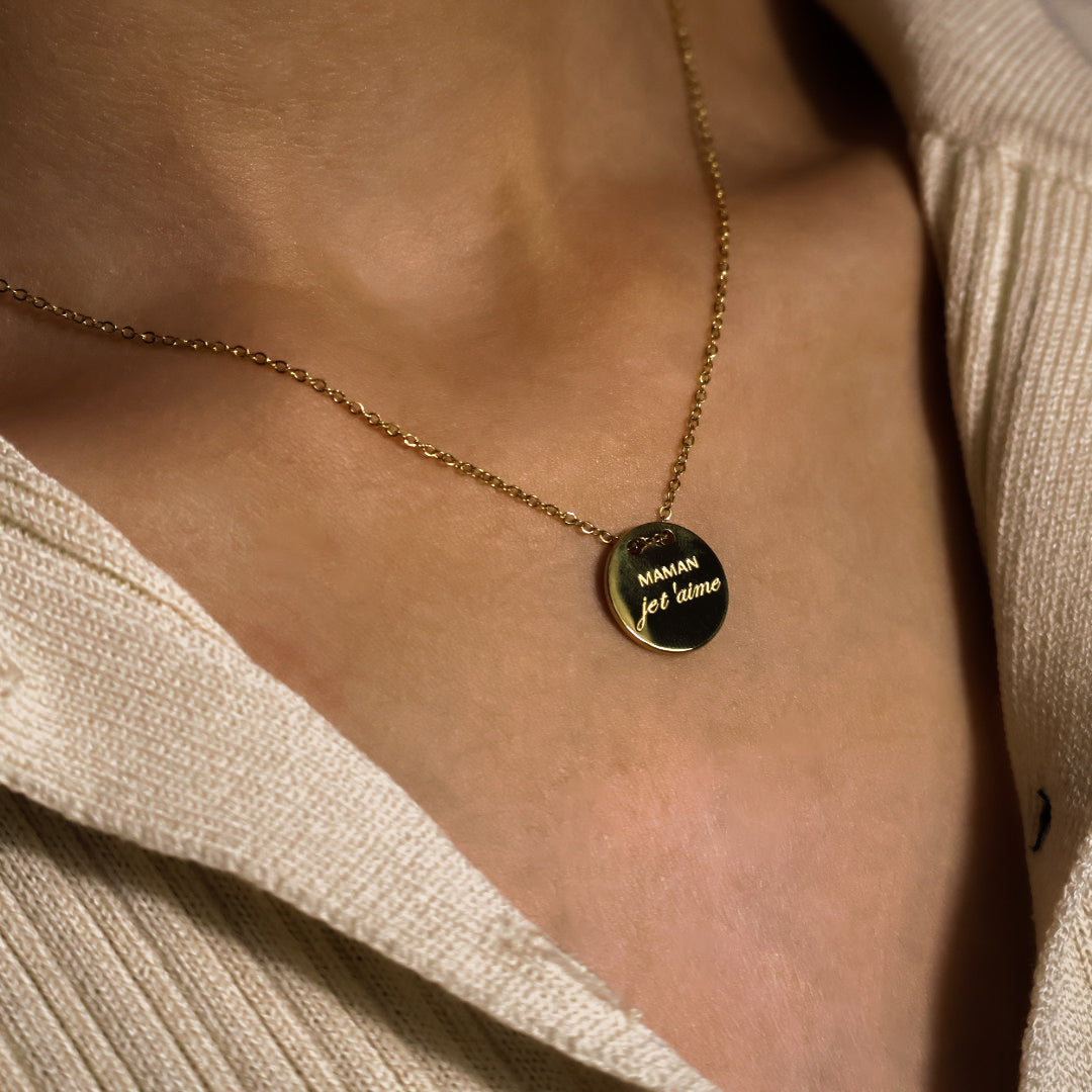 Collier Maman - Acier Inoxydable