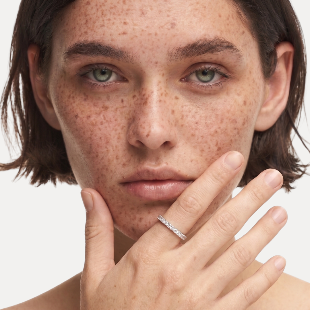 Alliance américaine fine - Argent rhodié