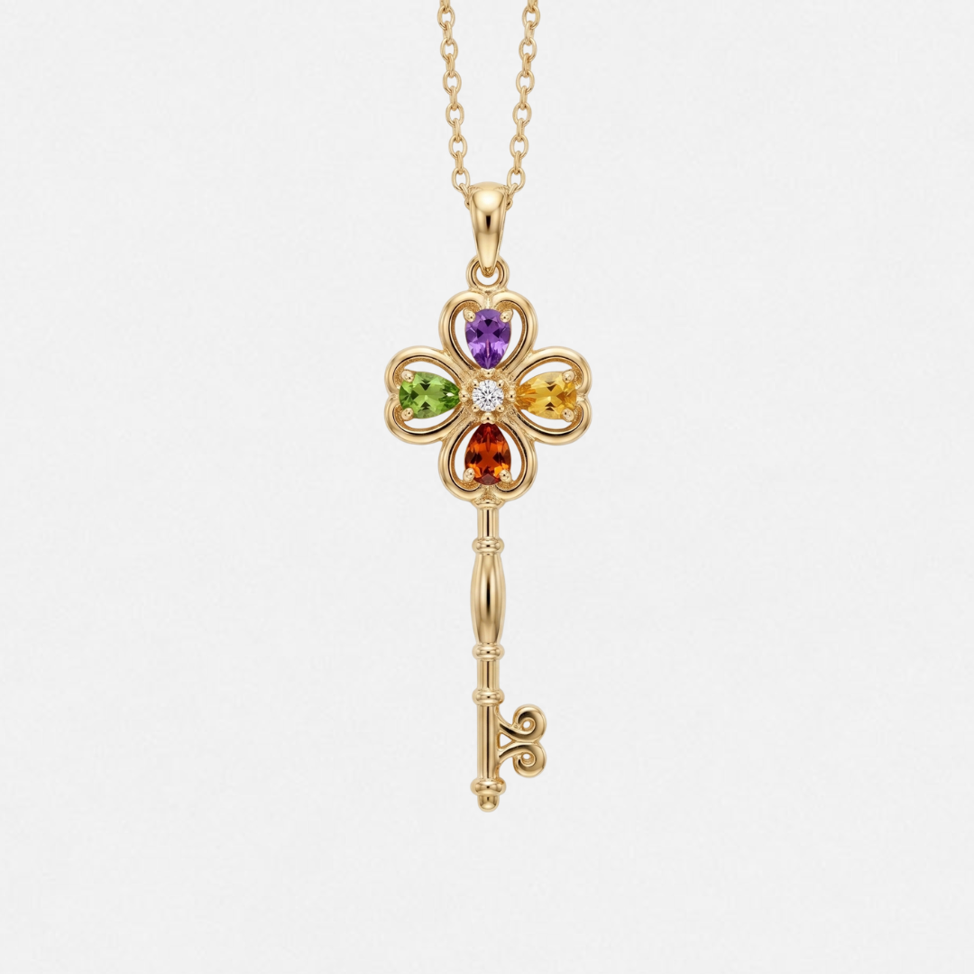 Collier Clé Trèfle