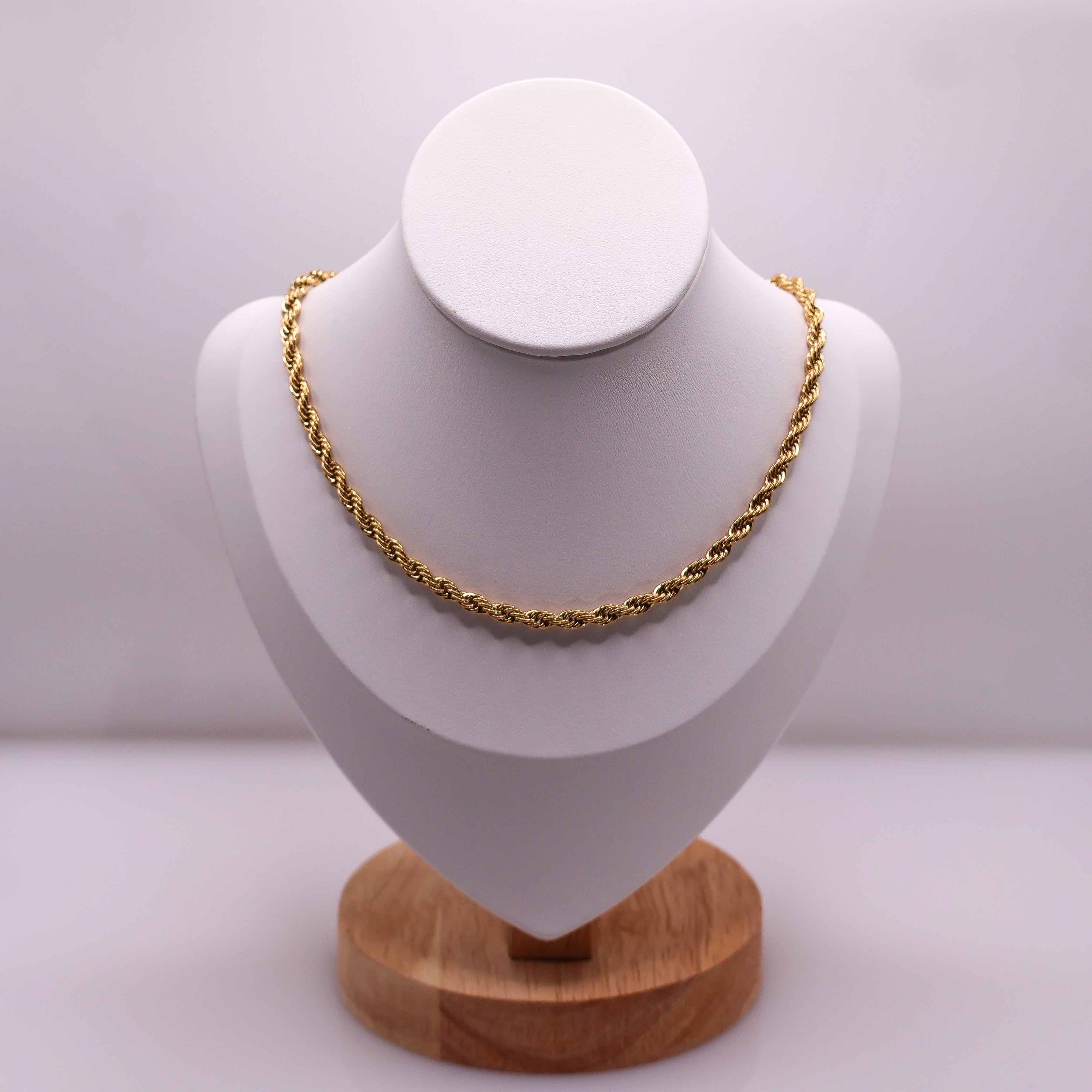 Collier chaîne torsadée - Acier Inoxydable