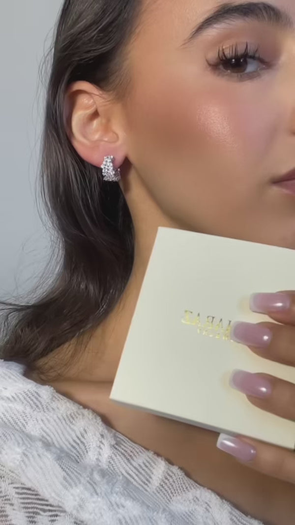 Pavé Hoop Earrings